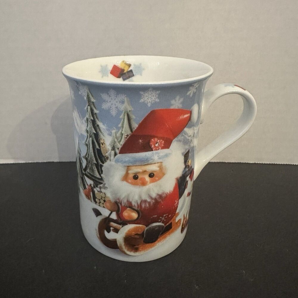 Kathe Wohlfahrt Santa/Snowman 4” Mug-Made In Germany